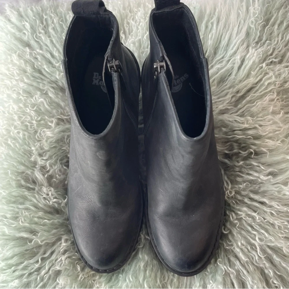 Dr. Martens Black Heeled Boots - Picture 4 of 11